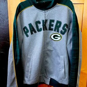 Green Bay Packer zip down sweatshirt